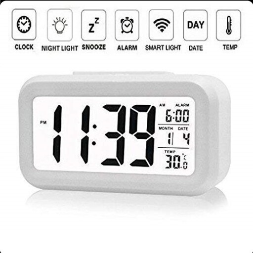 ساعت رومیزی دیجیتال زنگ دار هوشمند مدل TCK-18