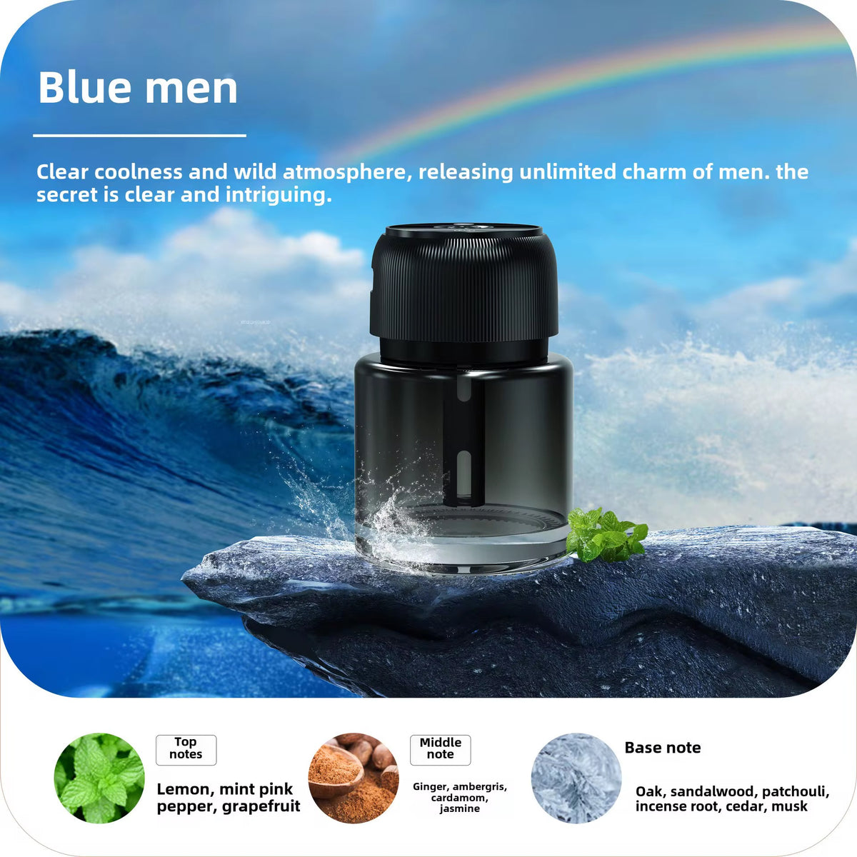 خوشبو کننده خودرو هوشمند شیشه ای مدل CarFragrance