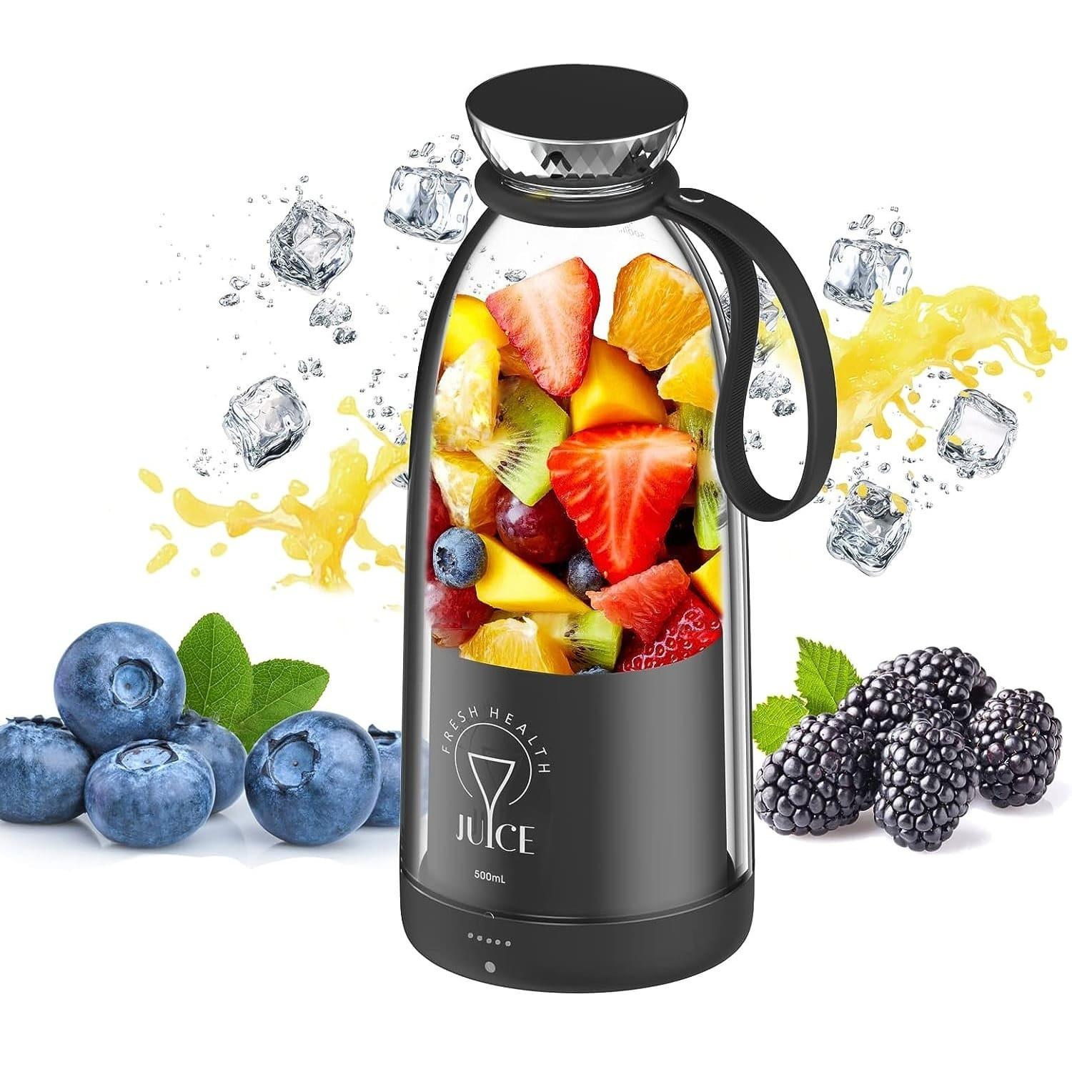 مخلوط کن قابل حمل وجویسر و شیکر مدل Fresh Juice 500ml شارژی