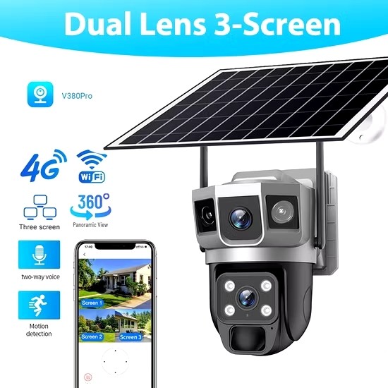 دوربین مداربسته انرژی خورشیدی سولار مدل VTS02-G