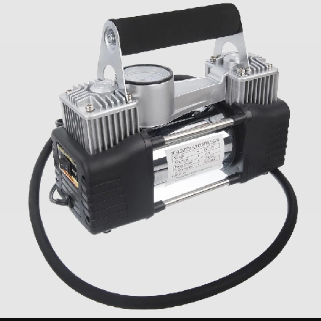 کمپرسور باد فندکی خودرو دو سیلندر 12 ولت...