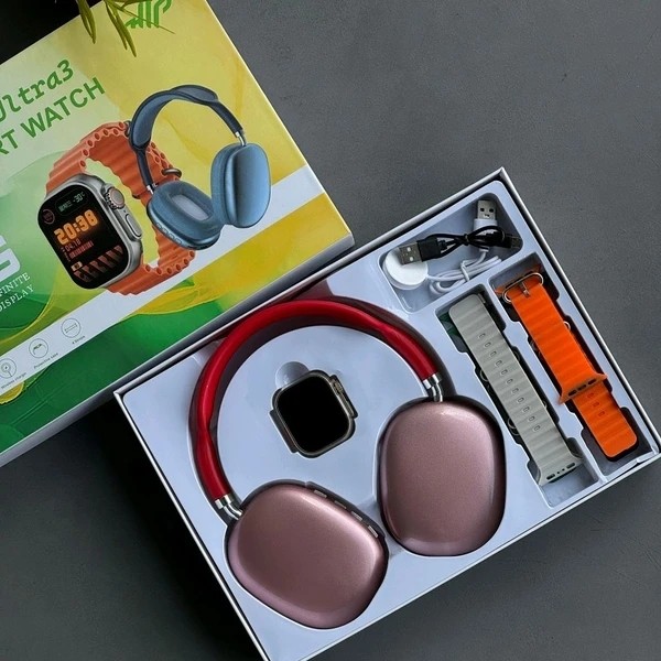 ساعت هوشمند H27 ULTRA3 به همراه هدفون طرح...