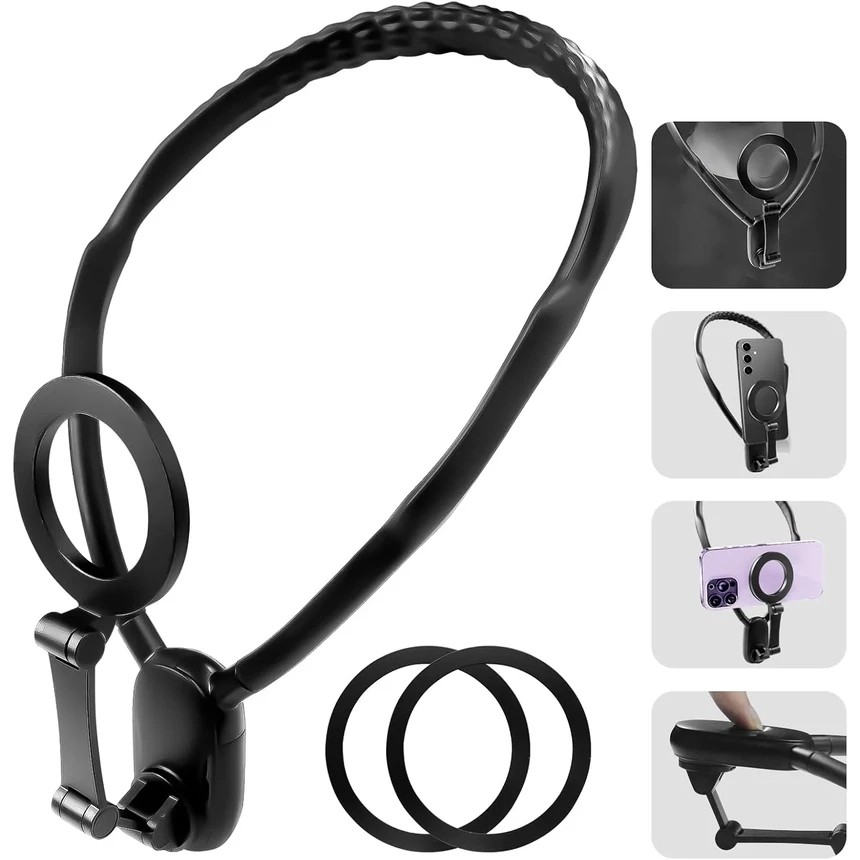 هولدر گردنی مغناطیسی موبایل مدل Magnetic Neck Phone...